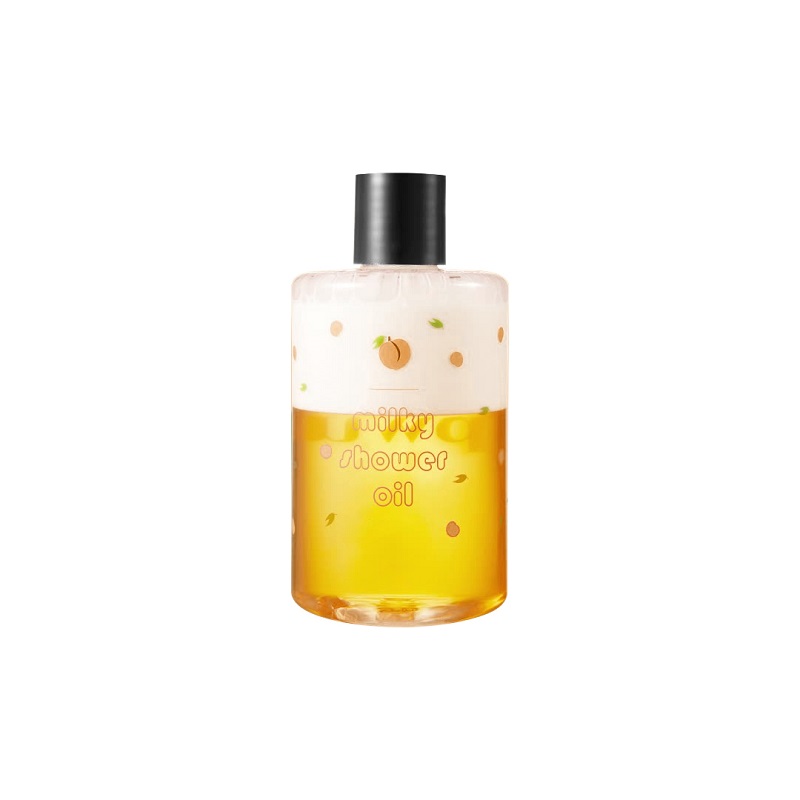 Huile de douche laiteuse pêche